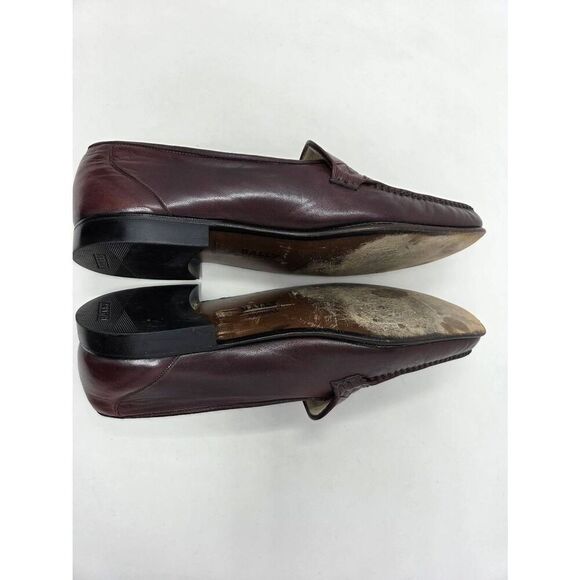 BALLY MADE IN SWITZERLAND MEN’S BROWN LEATHER BARNES DRESS LOAFERS US SIZE 12 M main image 4